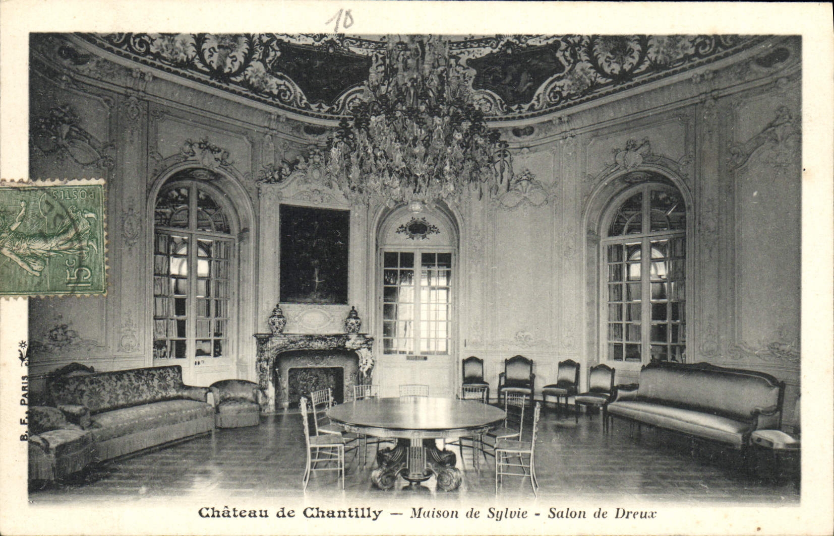 CPA Chateau de Chantilly Maison de Sylvie Salon de Dreux