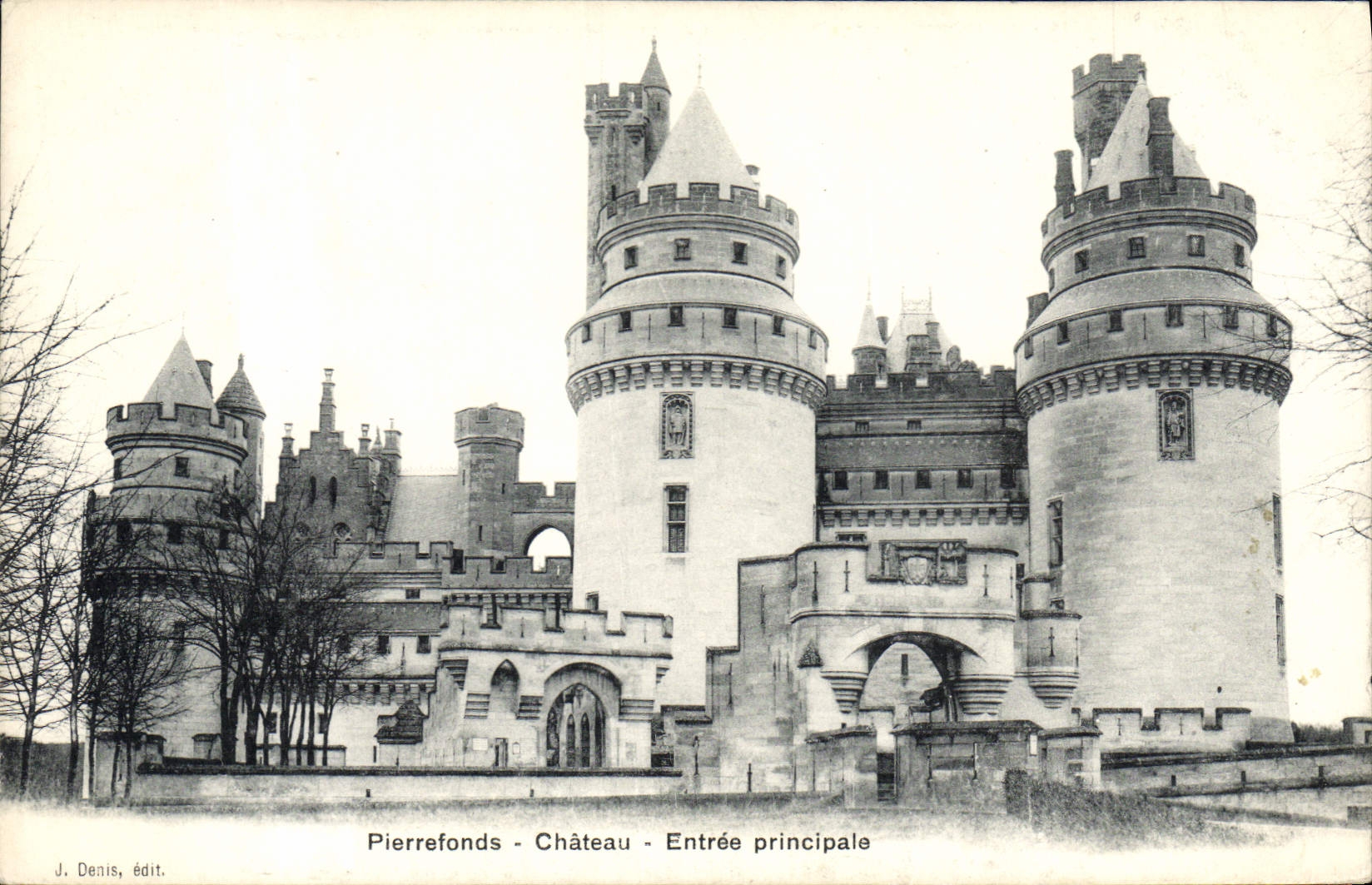 CPA Pierrefonds Chateau Entree principale