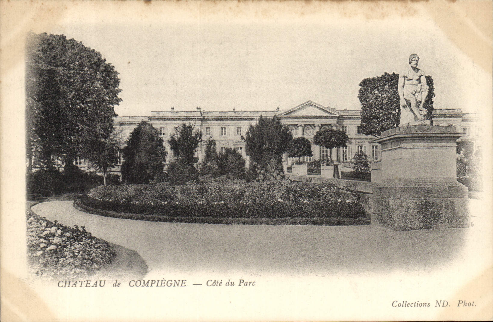 CPA Chateau de Compiegne Cote du Parc