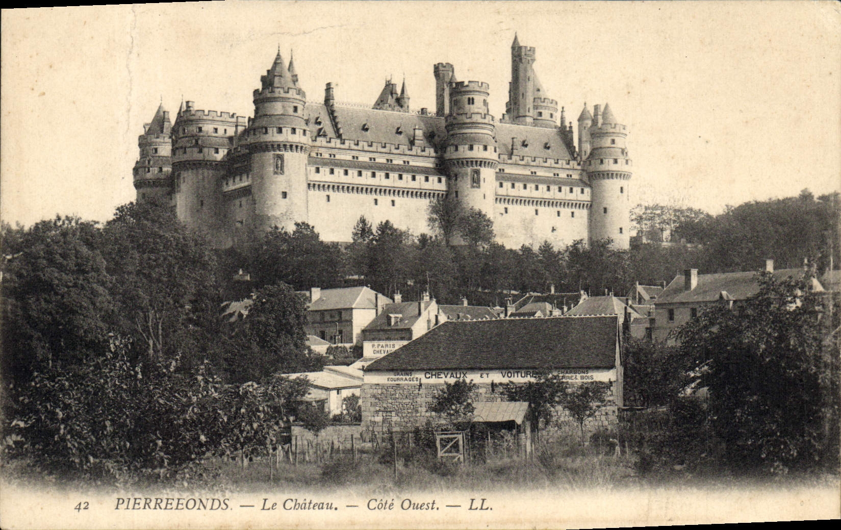 CPA Pierrefonds Le Chateau Cote Ouest