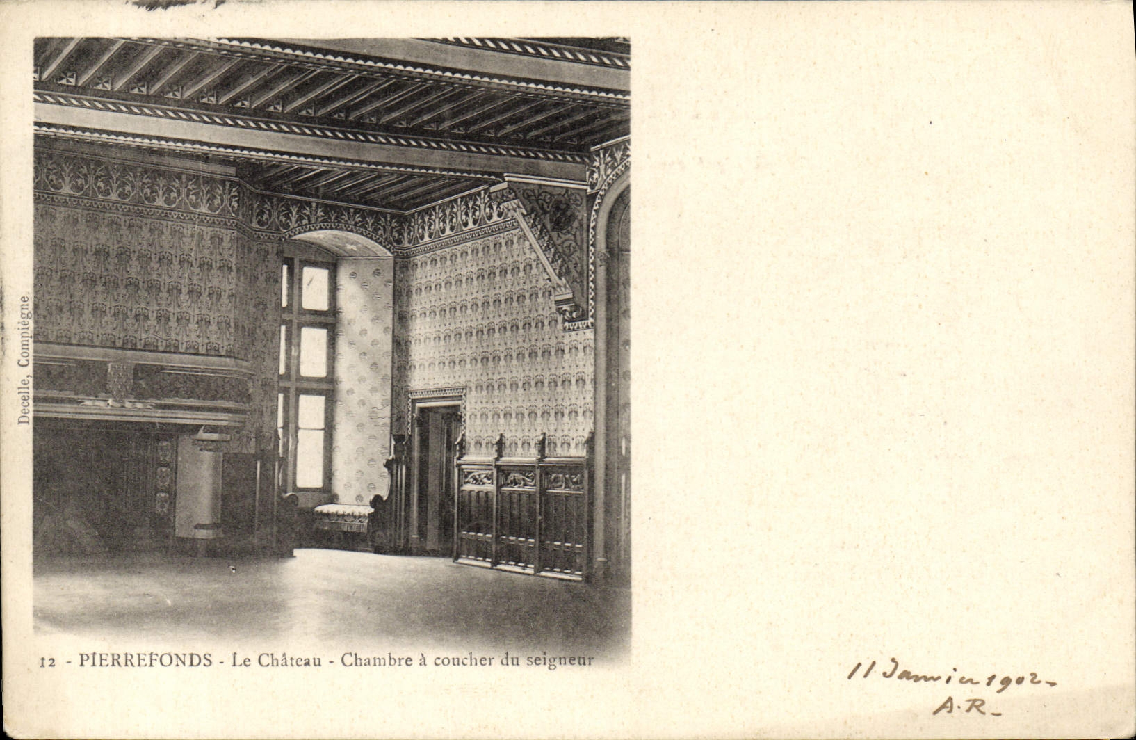 CPA Pierrefonds Le Chateau Chambre a coucher du Seigneur 