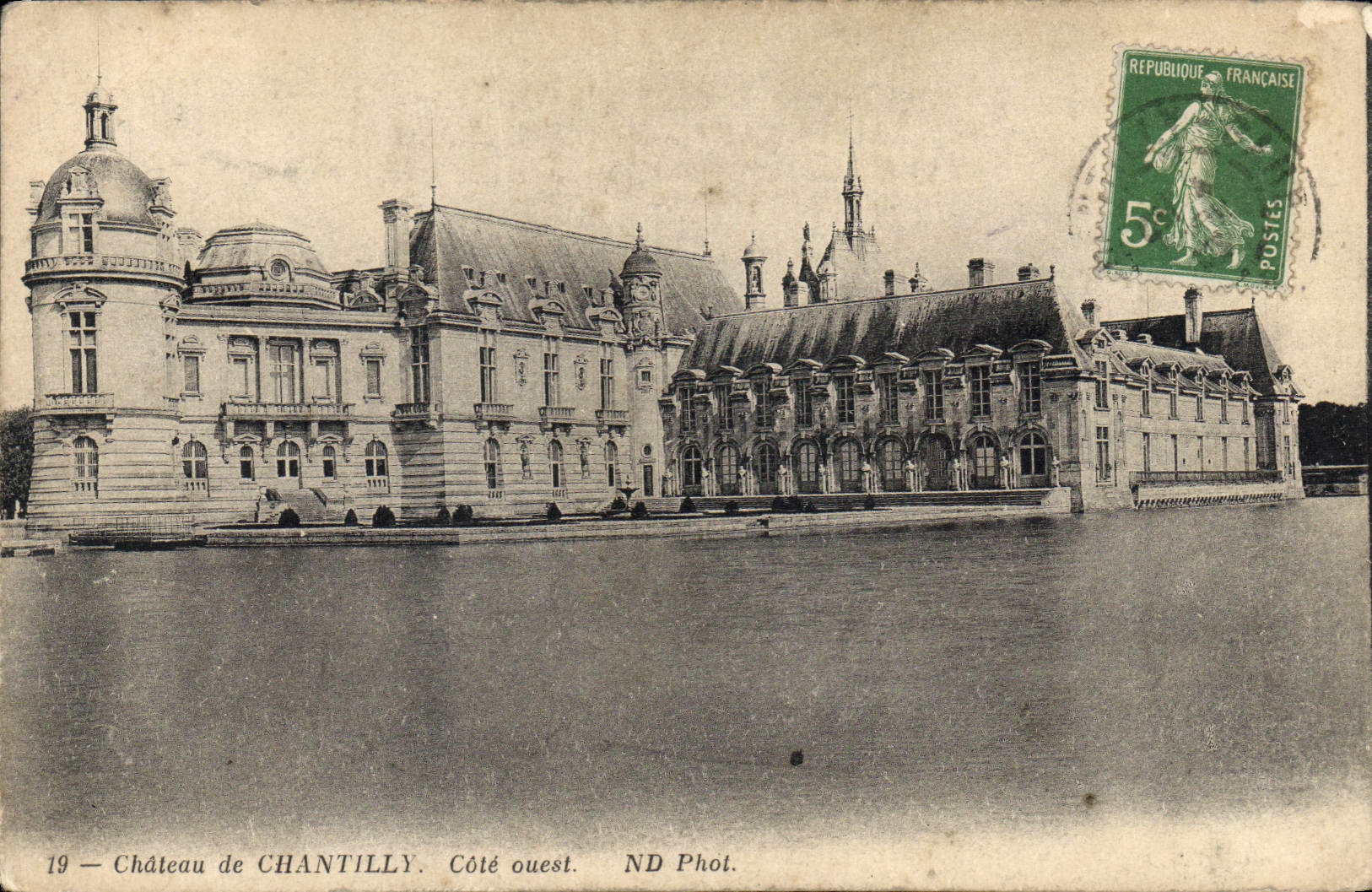 CPA Chateau de Chantilly Cote Ouest 