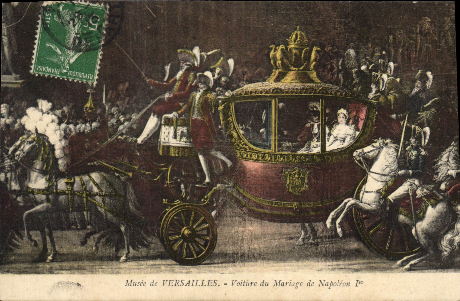 CPA Musee de Versailles Voiture du Mariage de Napoleon 1er