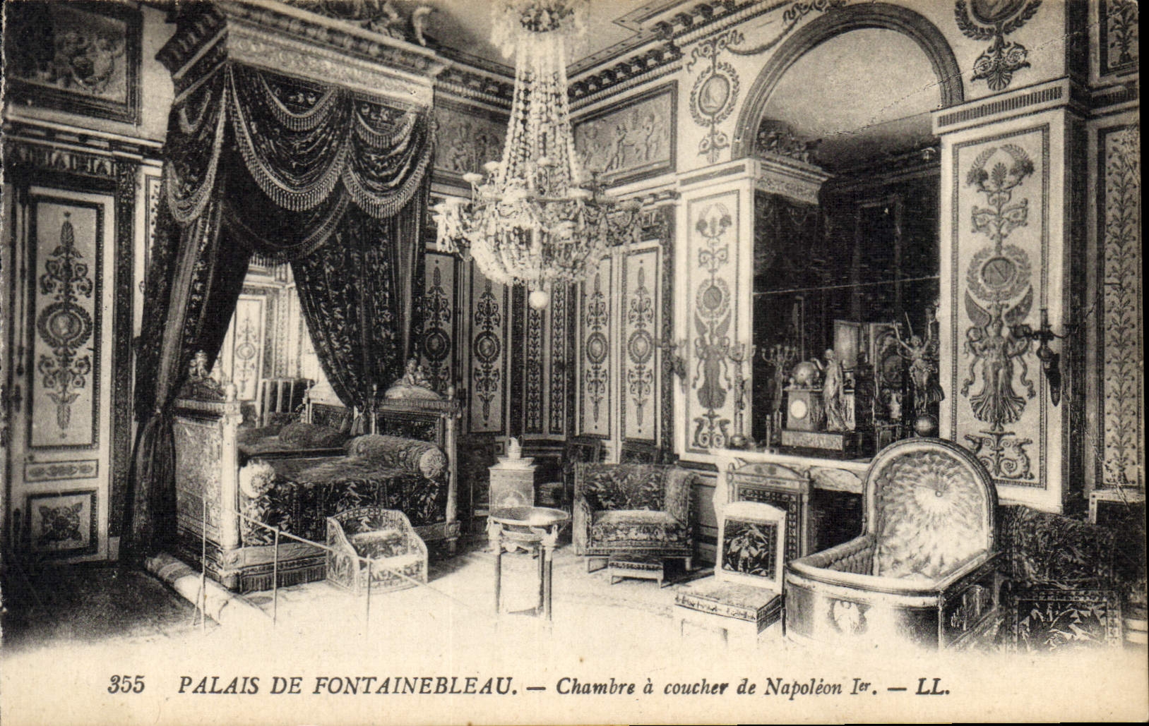 CPA Palais de Fontainebleau Chambre a coucher de Napoleon 
