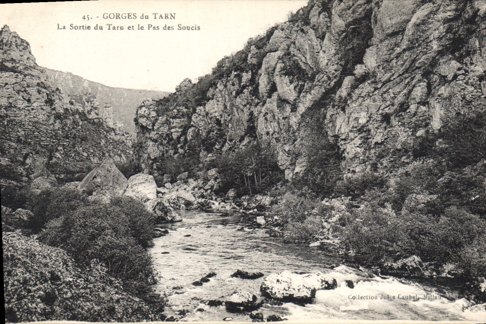 CPA Gorges du Tarn La Sortie et le Pas des Soucis