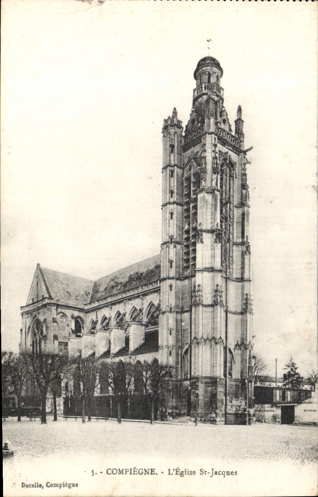 CPA Compiegne l'Eglise St jacques 