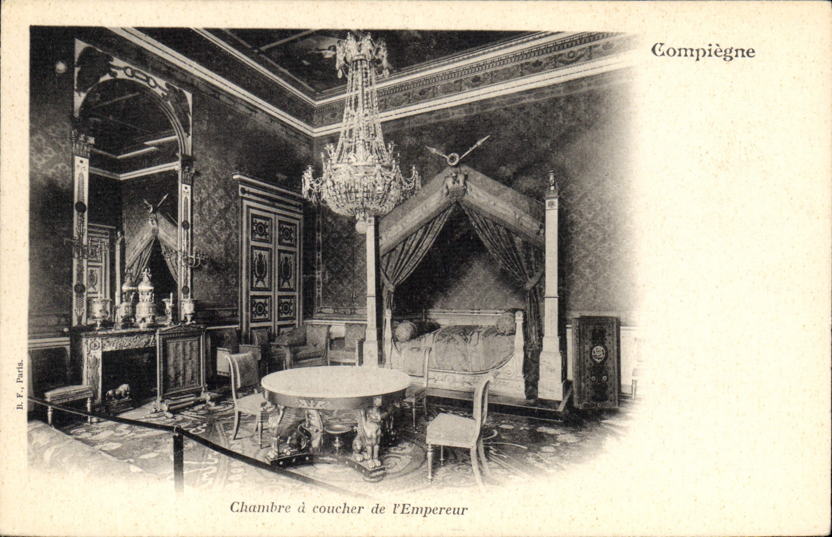 CPA Compiegne Chambre a coucher de l'Empereur Napoleon 1er