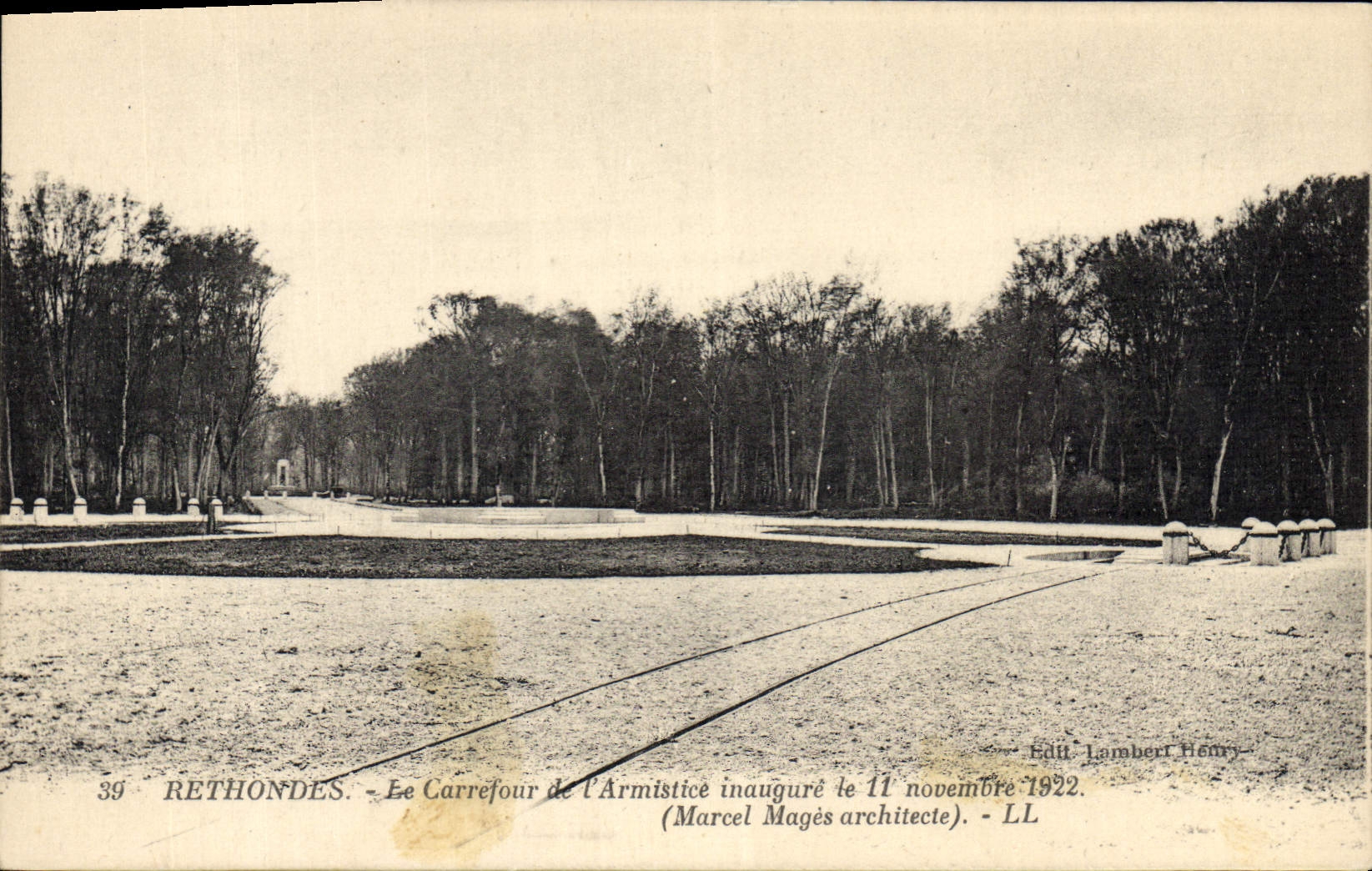 CPA Rethondes le Carrefour de l'Armistice inaugure le 11 novembre 1822