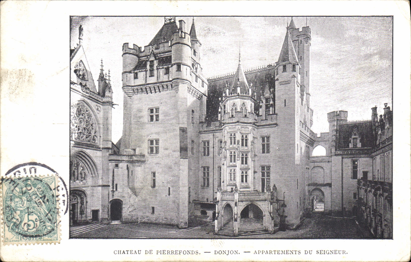 CPA Chateau de Pierrefonds Donjon Appartements du Seigneur