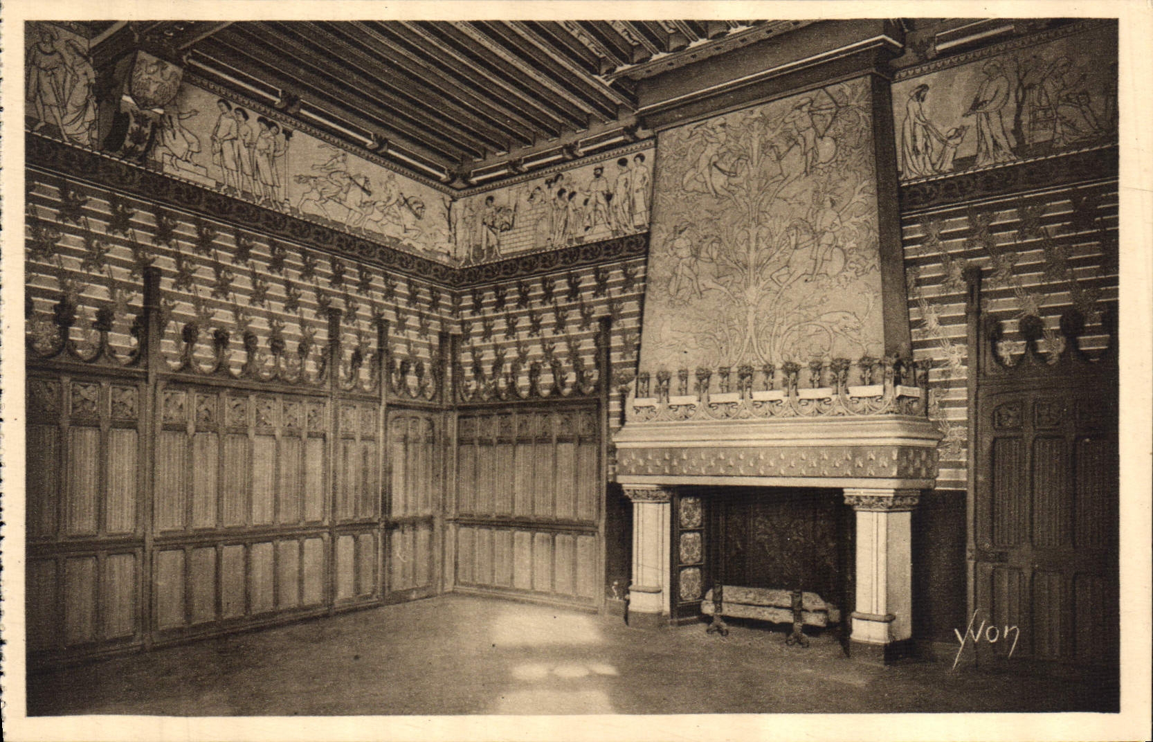 CPA Chateau de Pierrefonds Oise la Chambre du Seigneur