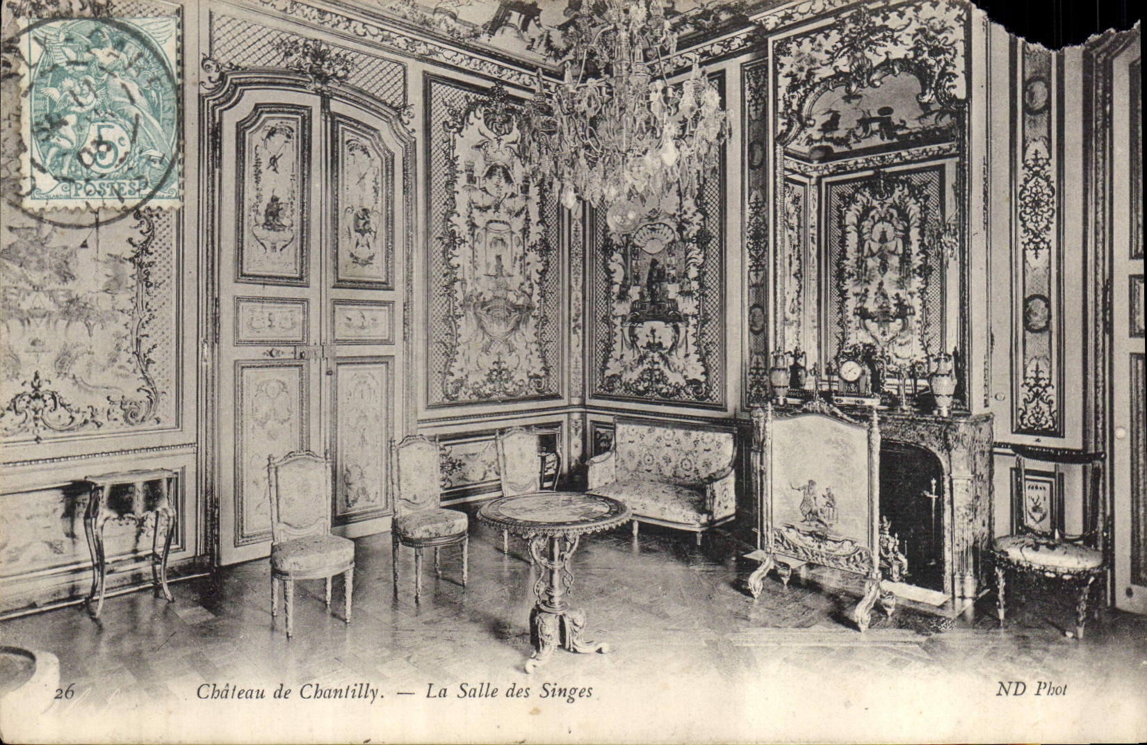 CPA Chateau de Chantilly la Salle des Singes 