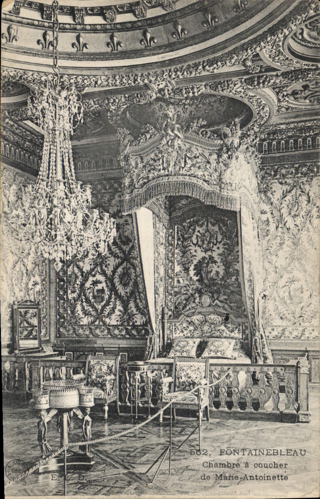 CPA Fontainebleau Chambre a Coucher de Marie Antoinette 