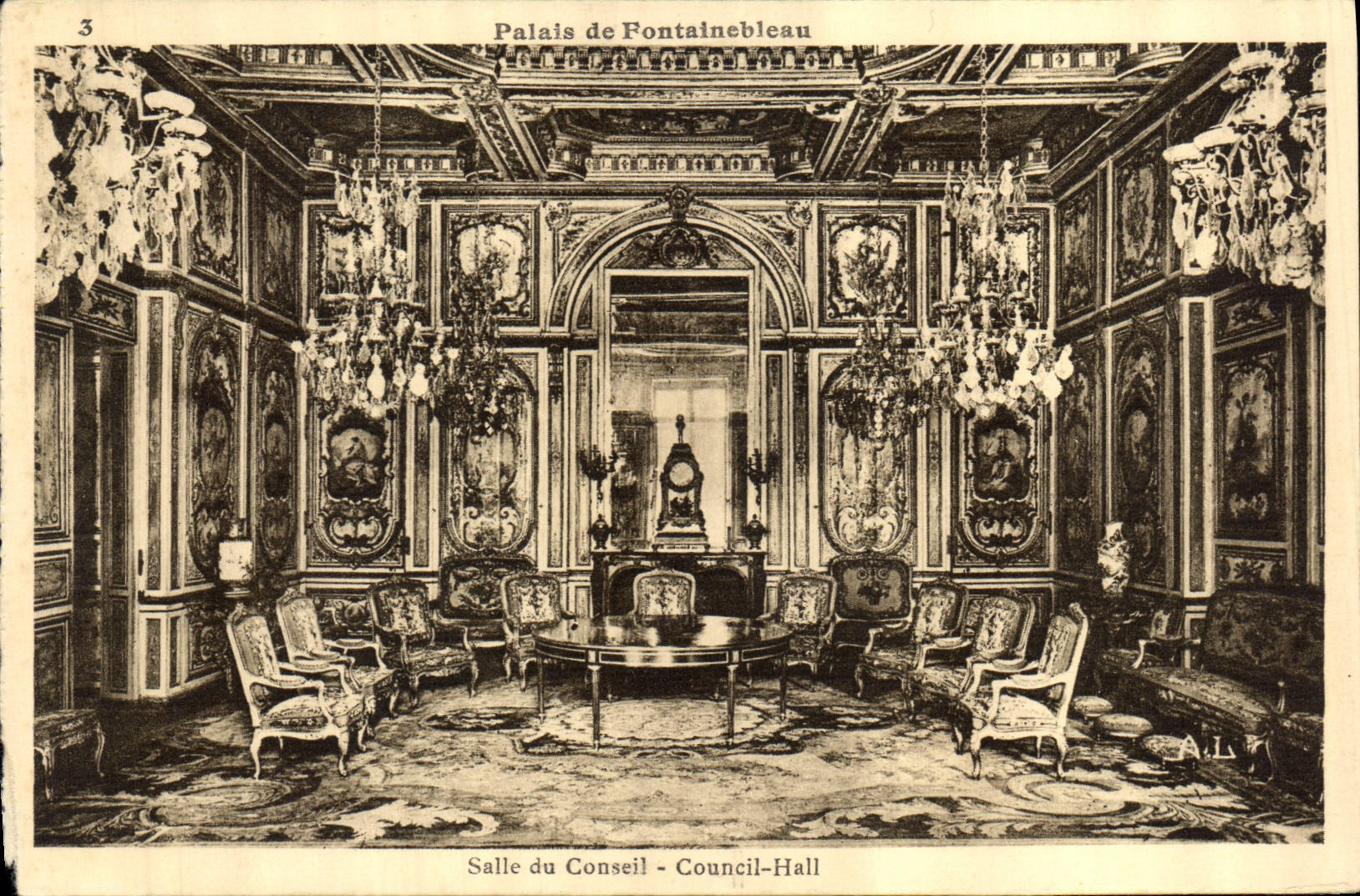 CPA Palais de Fontainebleau Salle du Conseil 