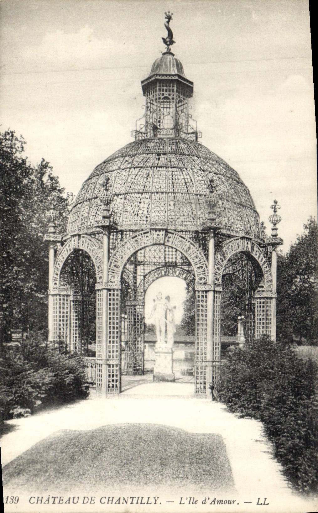 CPA Chateau de Chantilly l'Ile d'Amour