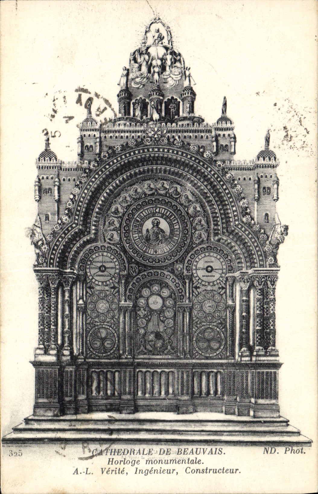 CPA Cathedrale de Beauvais Horloge monumentale Verite Ingenieur Constructeur 