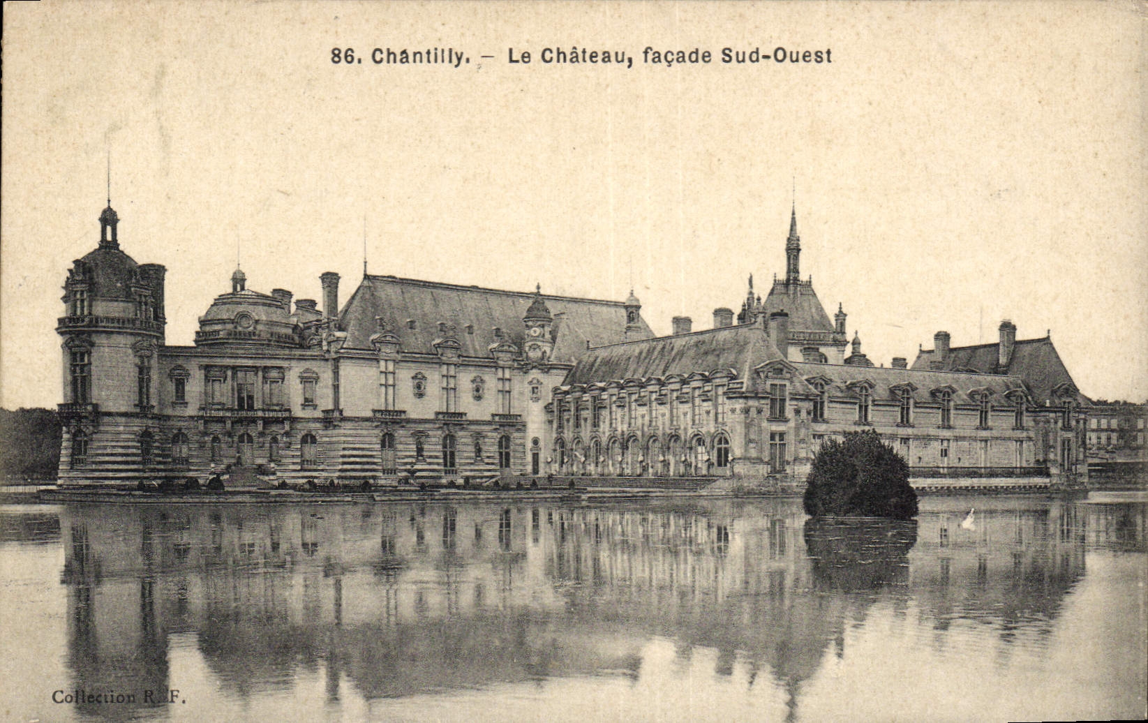 CPA Chantilly le Chateau Facade Sud Ouest 