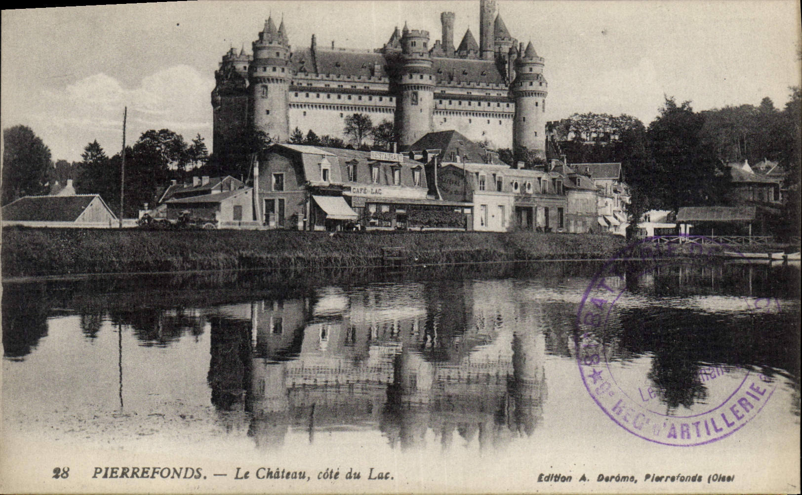 CPA Pierrefonds le Chateau cote du Lac 