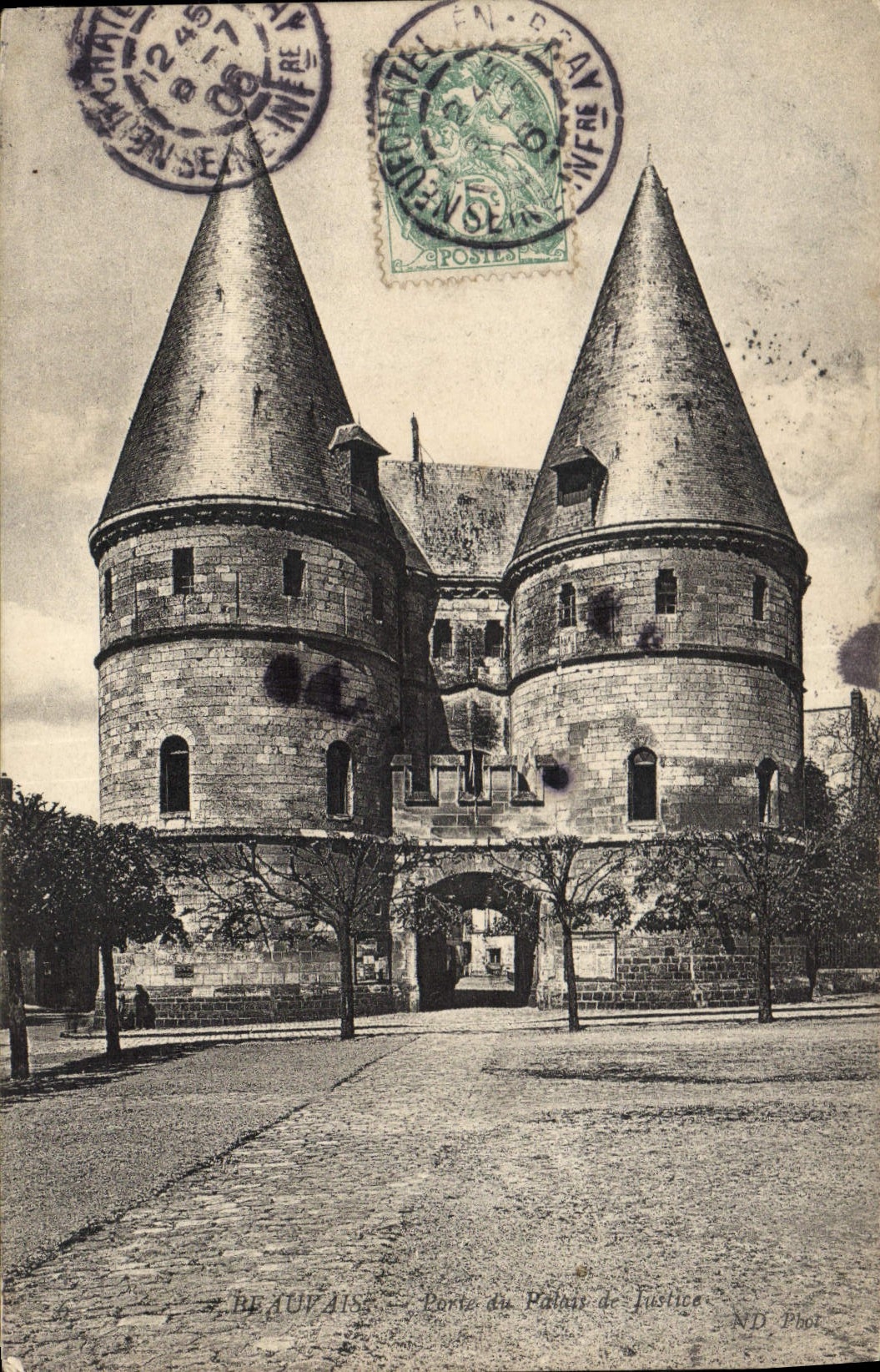 CPA Beauvais Porte du Palais de Justice 