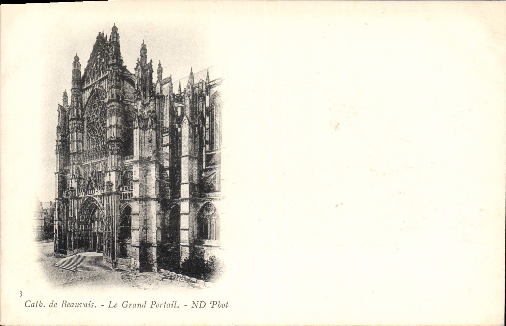 CPA Cath de Beauvais le Grand Portail 