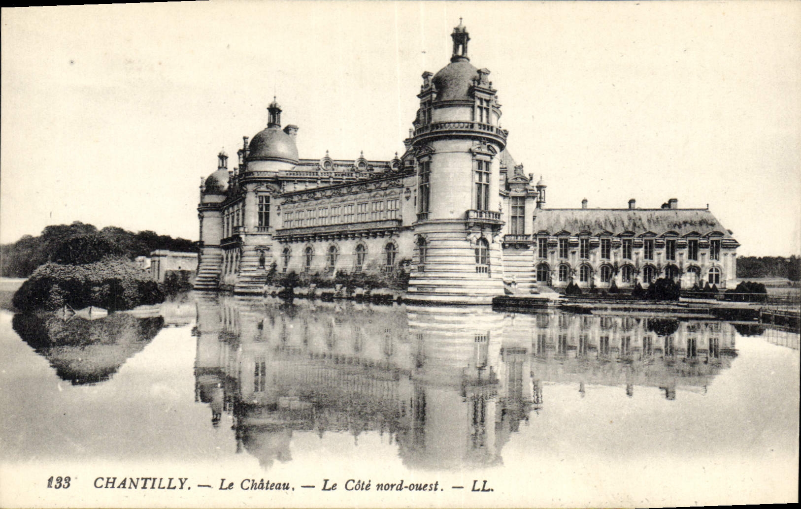 CPA Chantilly le Chateau le Cote Nord ouest 