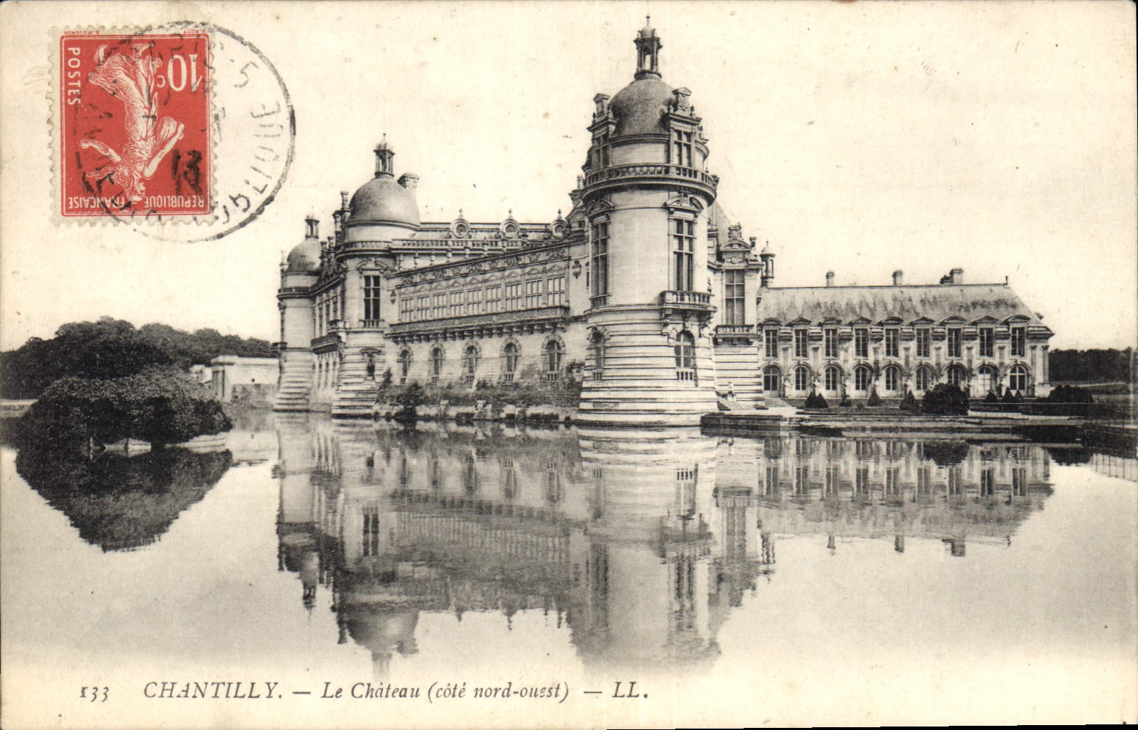 CPA Chantilly le Chateau Cote Nord ouest 