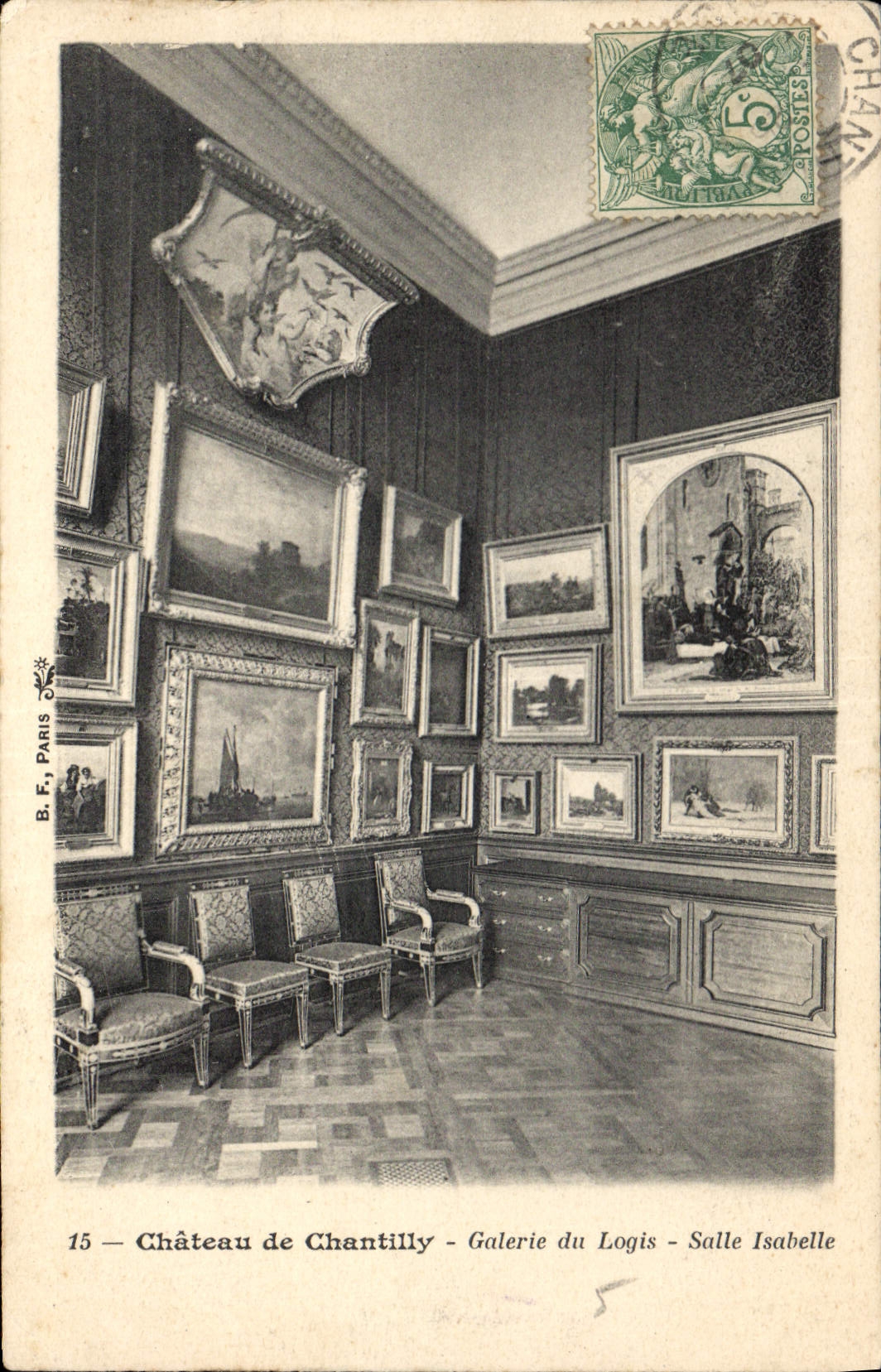 CPA Chateau de Chantilly Galerie du Logis Salle Isabelle 