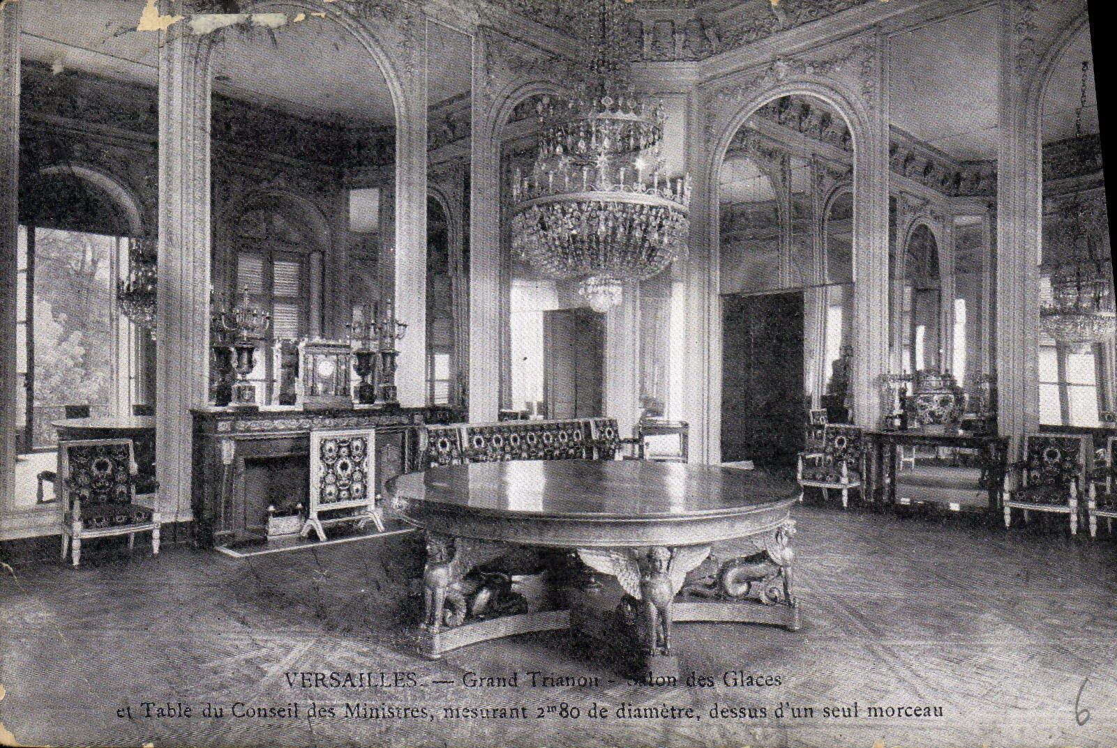 CPA Versailles Grand Trianon Salon des Glaces et Table du Conseil des Ministres  