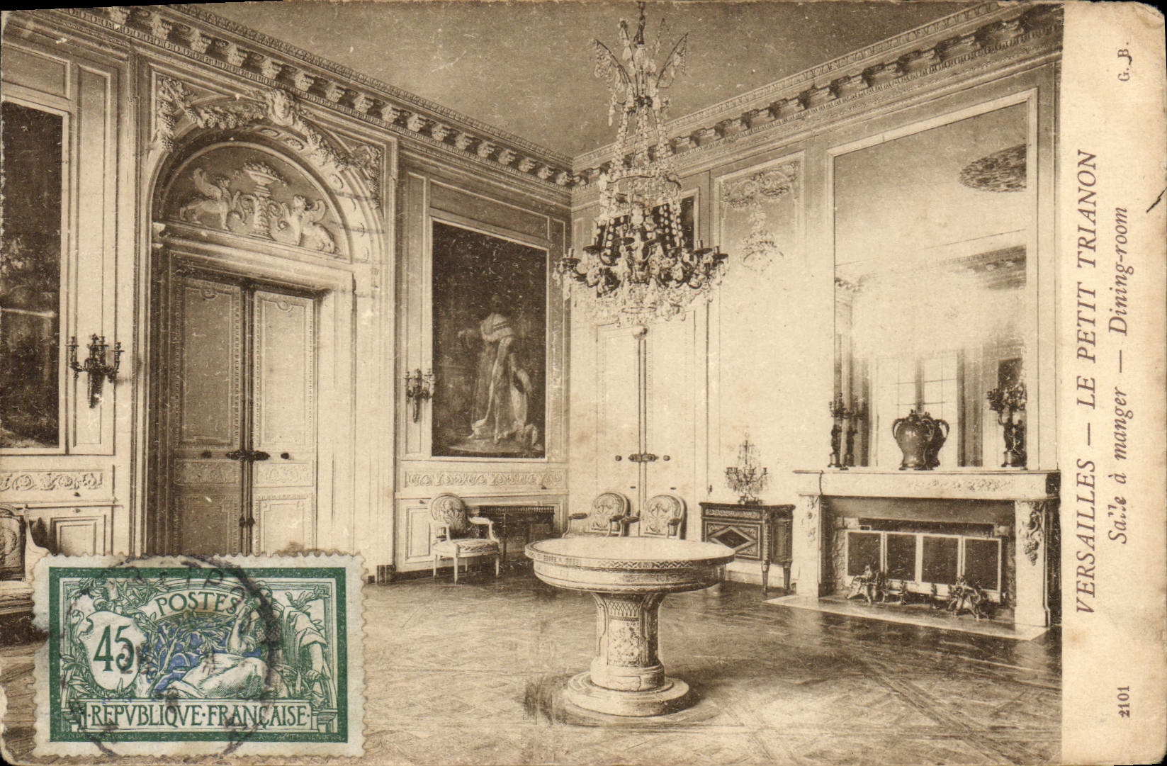 CPA Versailles le Petit Trianon Salle de Manger 