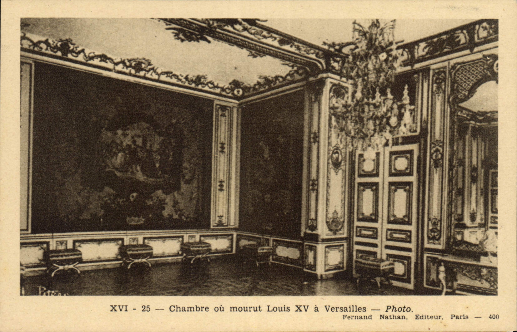 CPA Chambre ou mourut Louis XV a Versailles 