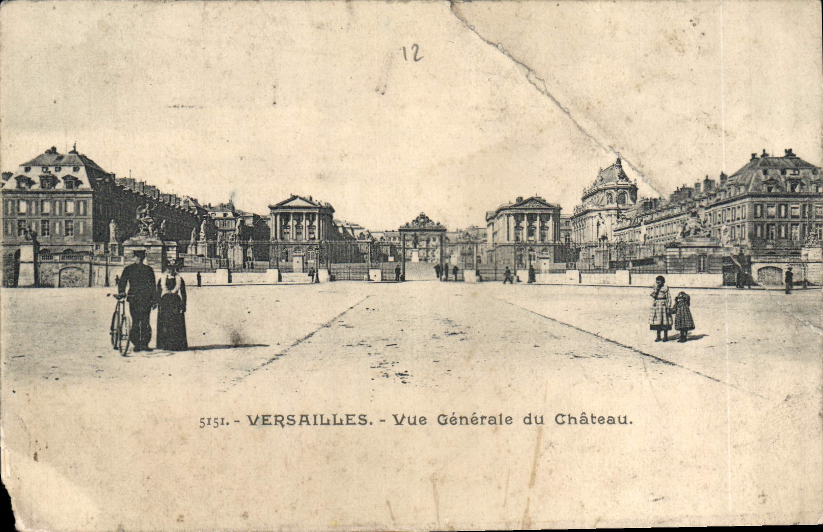 CPA Versailles Bue generale du Chateau 