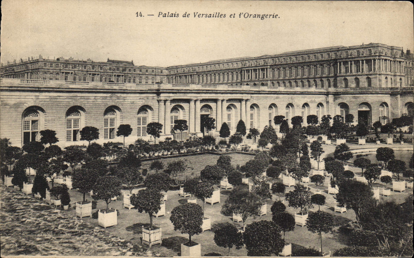 CPA Palais de Versailles et l'Orangerie 