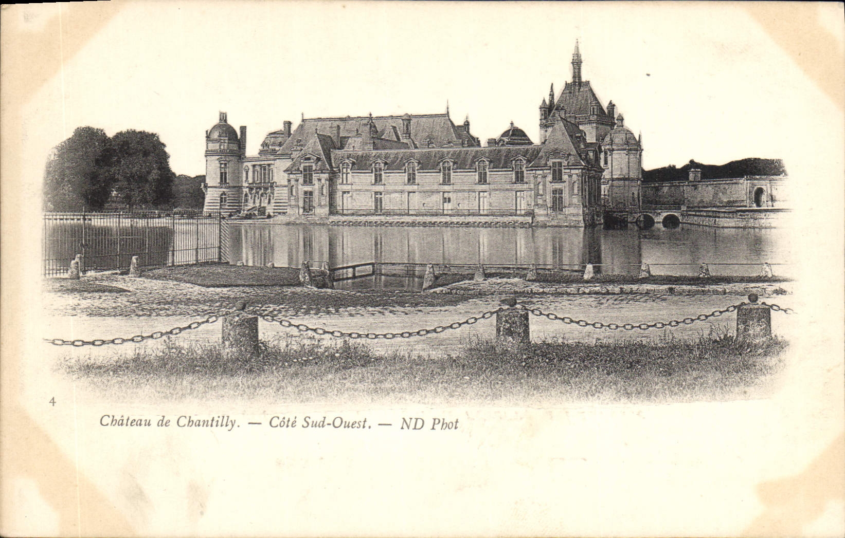 CPA Chateau de Chantilly Cote sud Ouest 