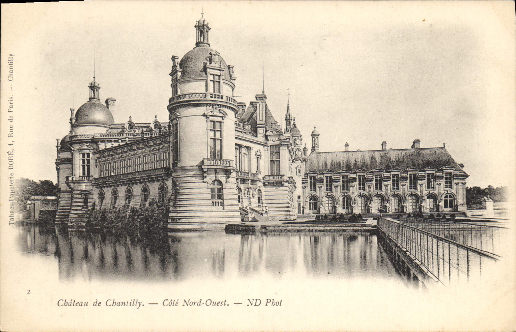 CPA Chateau de Chantilly Cone nord ouest 