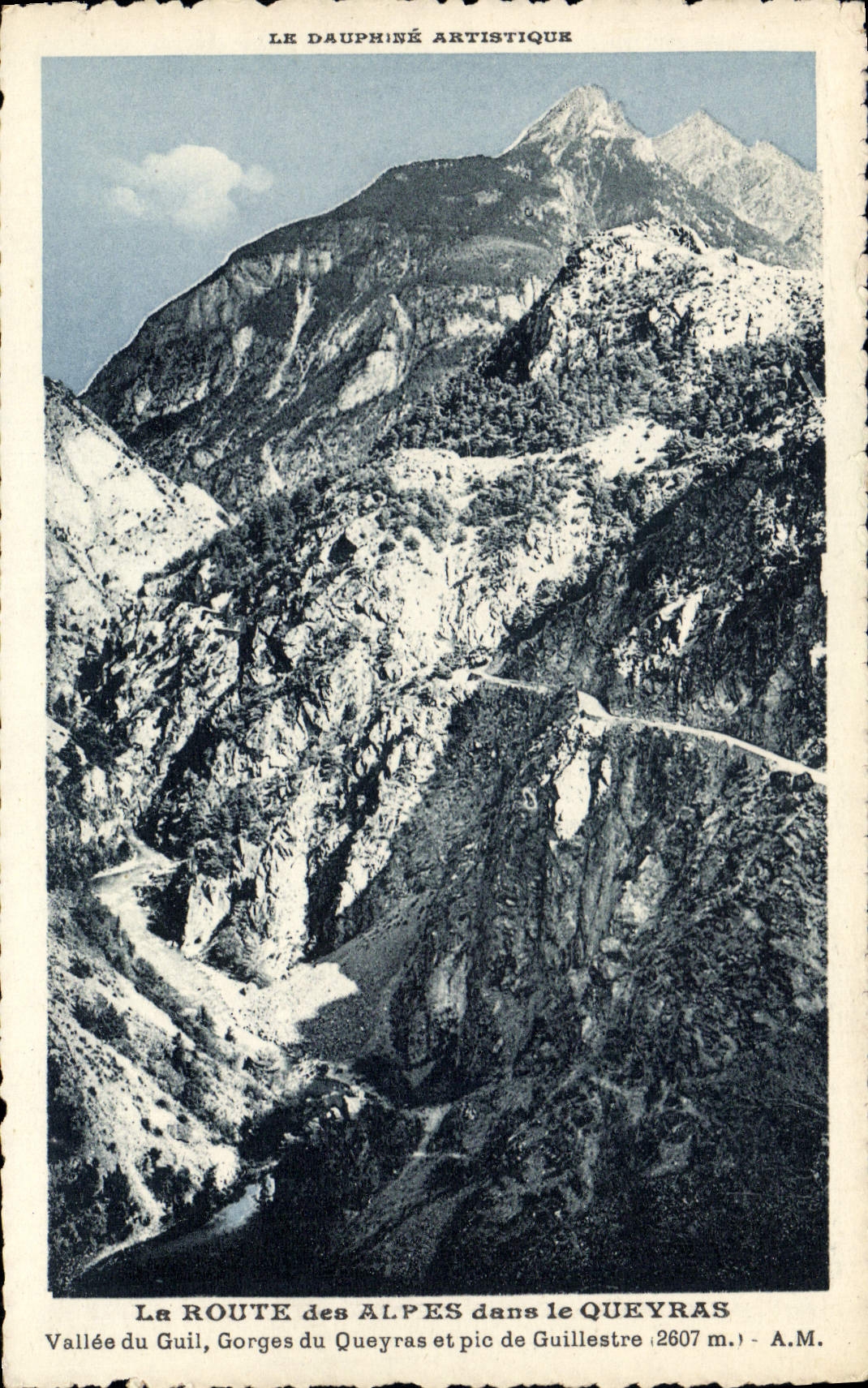 CPA Le Dauphine Artistique la route des Alpes dans le Queyras vallee du Guil Gorges du Queyras et pi