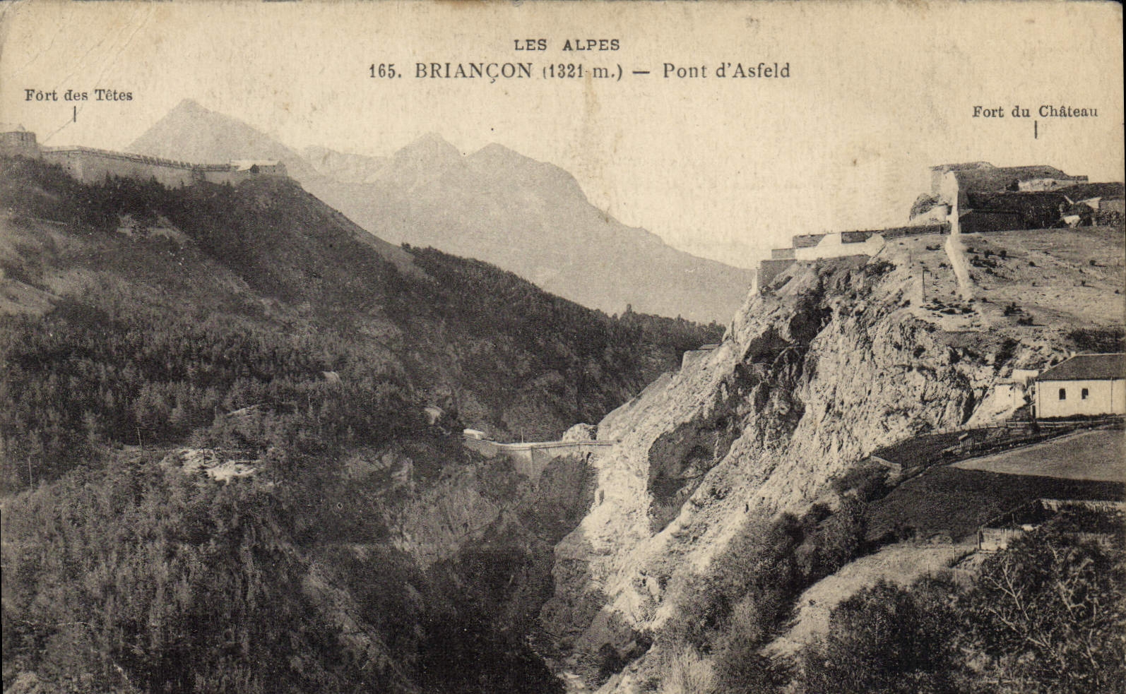 CPA Les Alpes Briancon Pont d'Asfeld