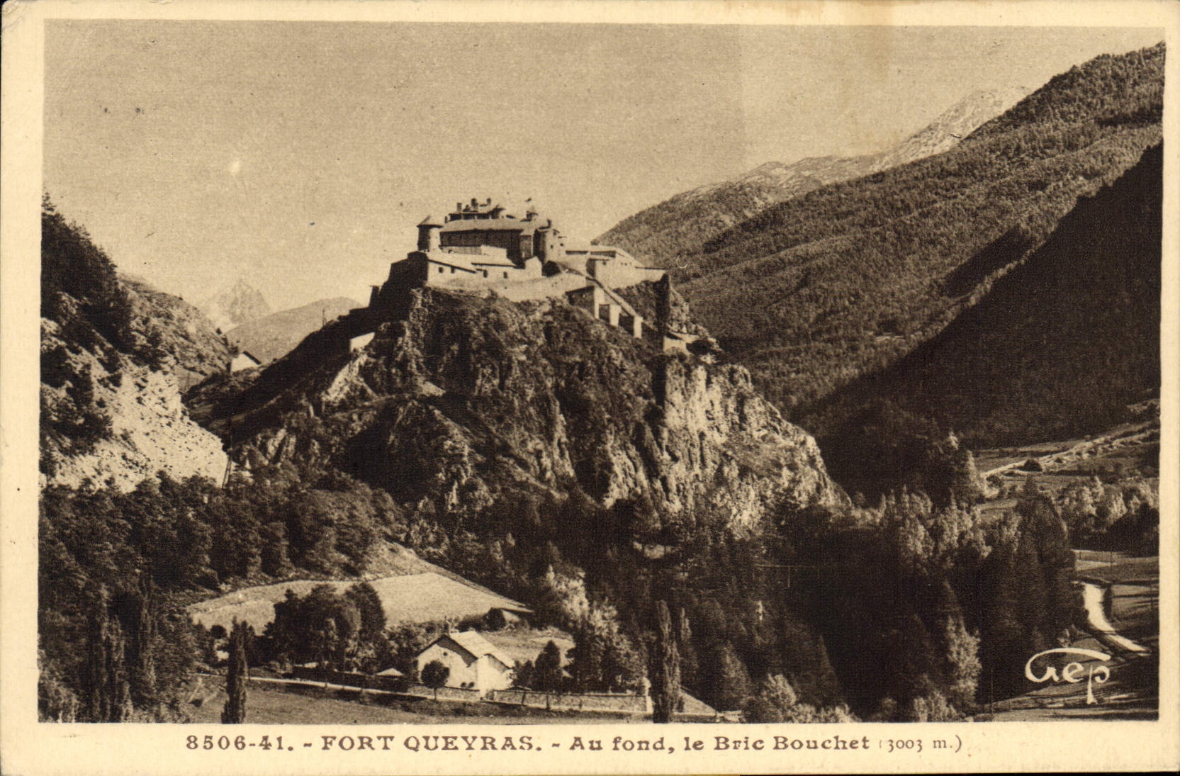 CPA Fort Queyras Au fond le Brix Bouchet