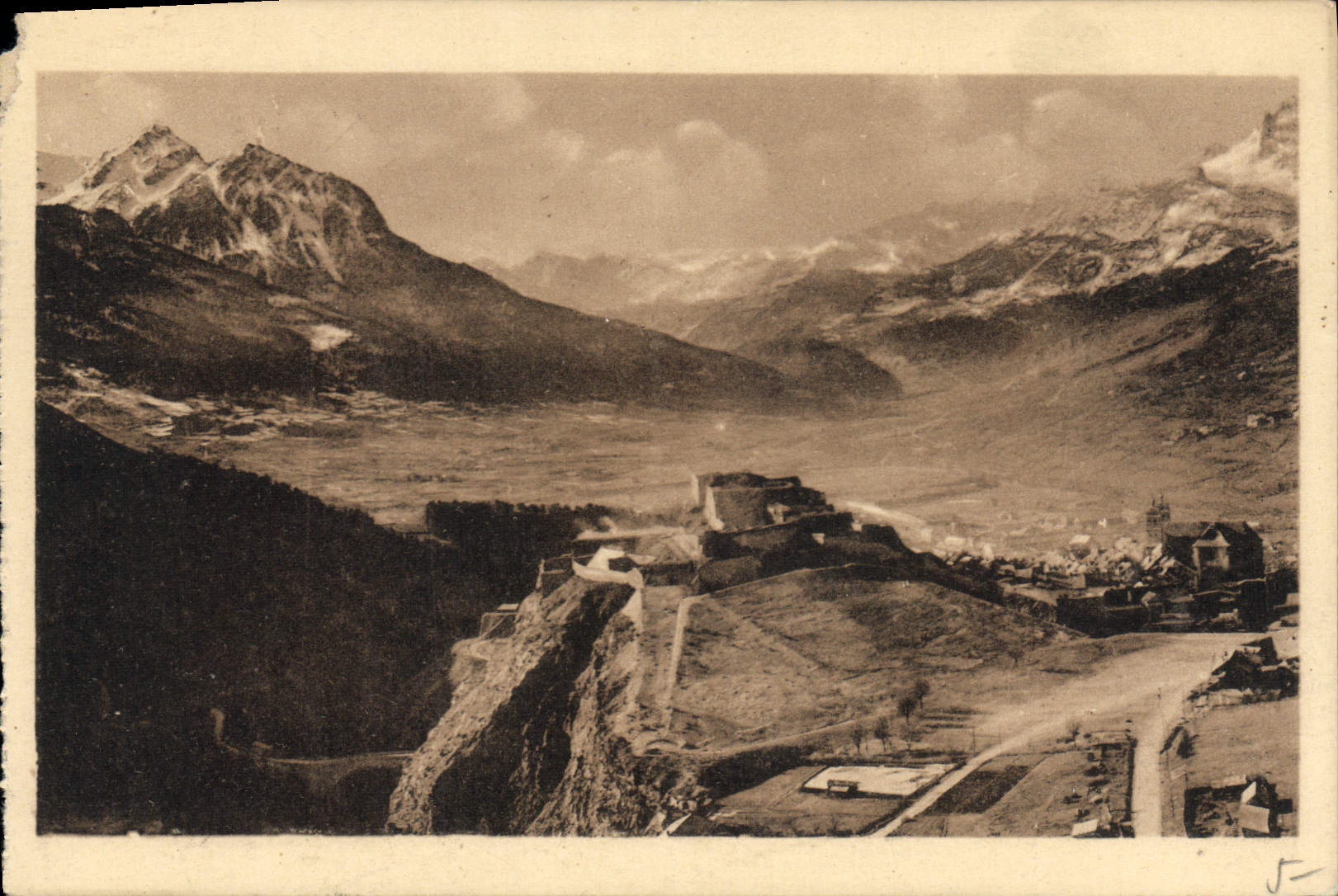 CPA Briancon vue du Fort des Salettes 