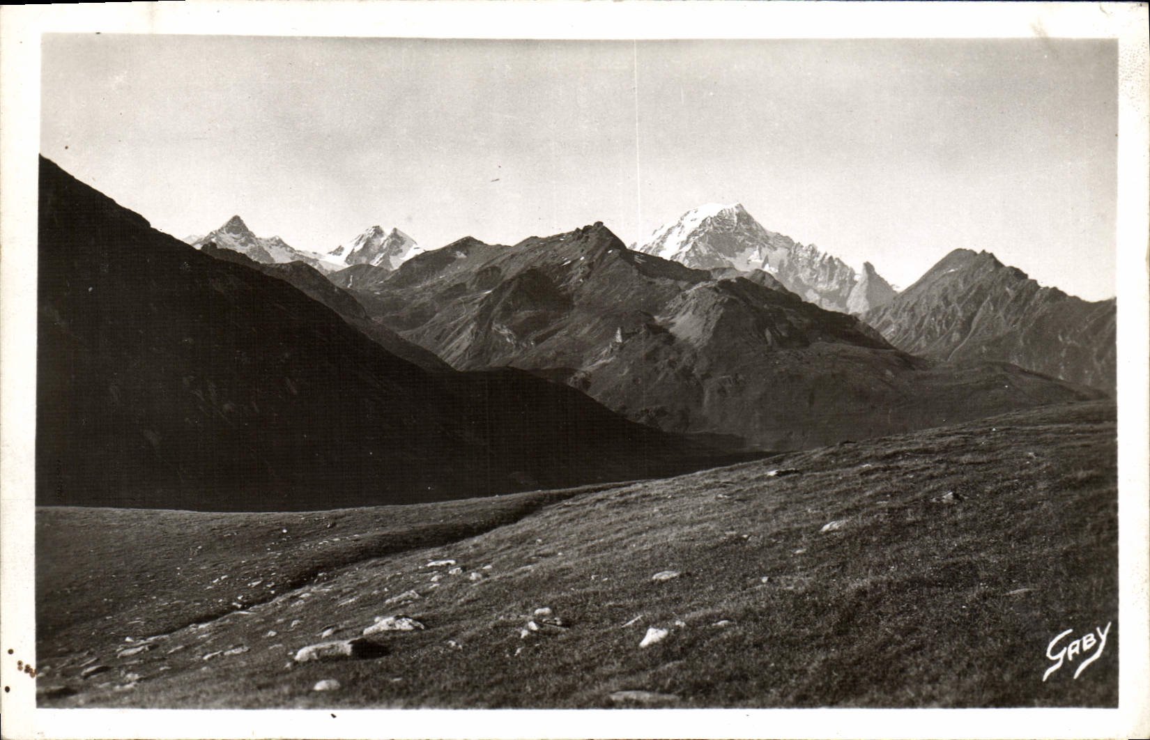 CPA Col du Petit Saint Bernard le Mont Blanc vu du Petit Saint Bernard 