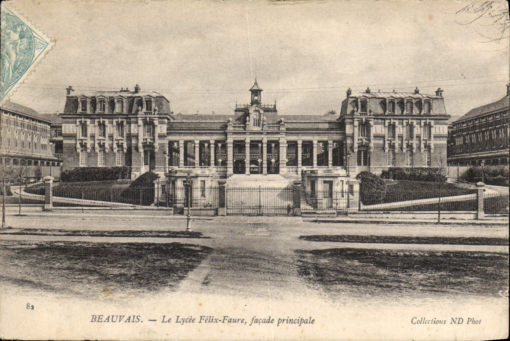 CPA Beauvais Le Lycee Felix Faure facade principale