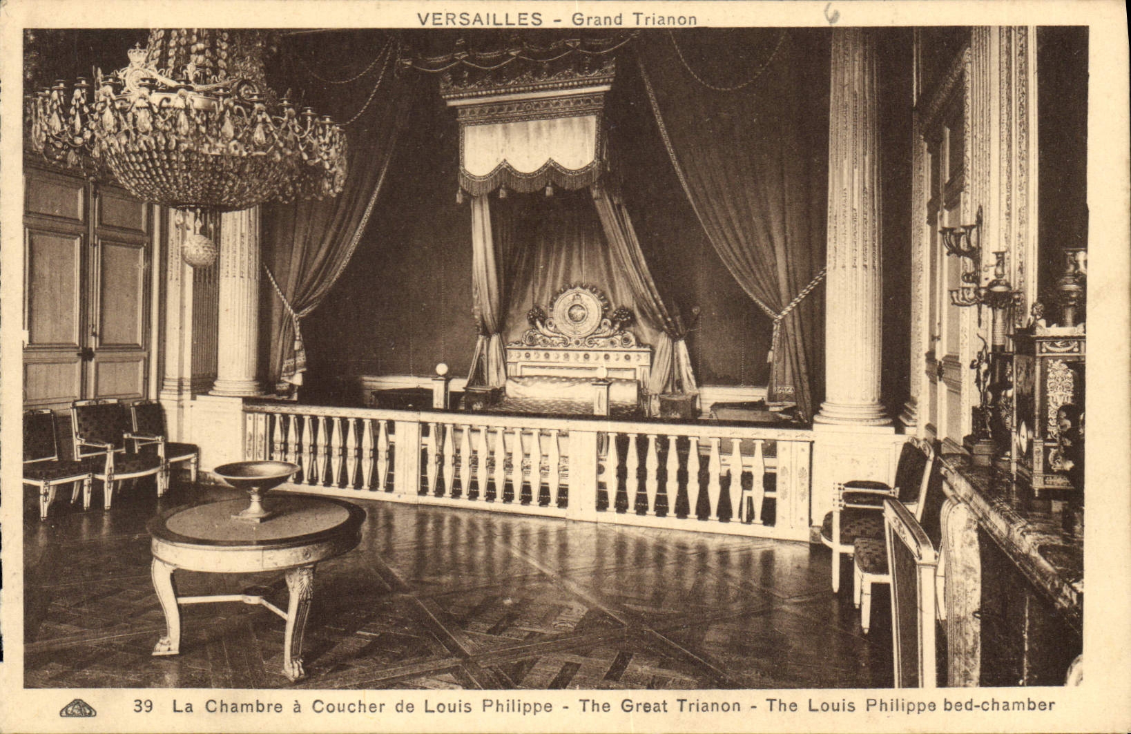 CPA Versailles la chambre a coucher de Louis Philippe 