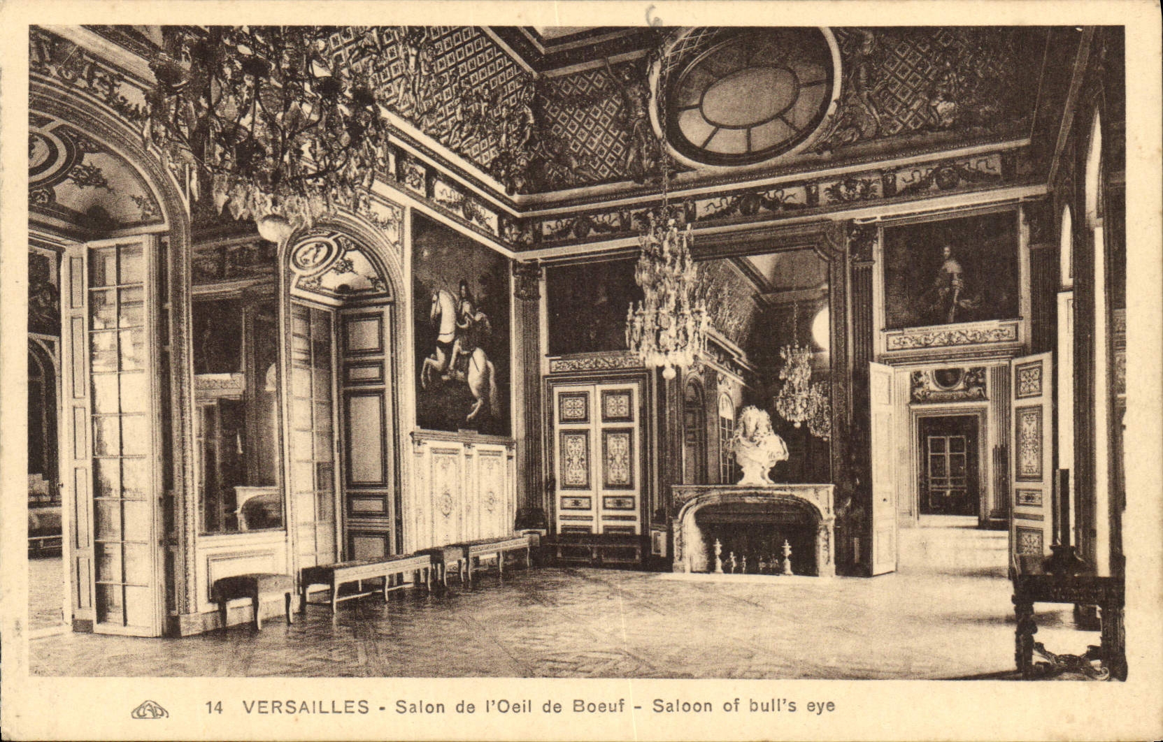 CPA Versailles Salon de l'Oeil de Boeuf 