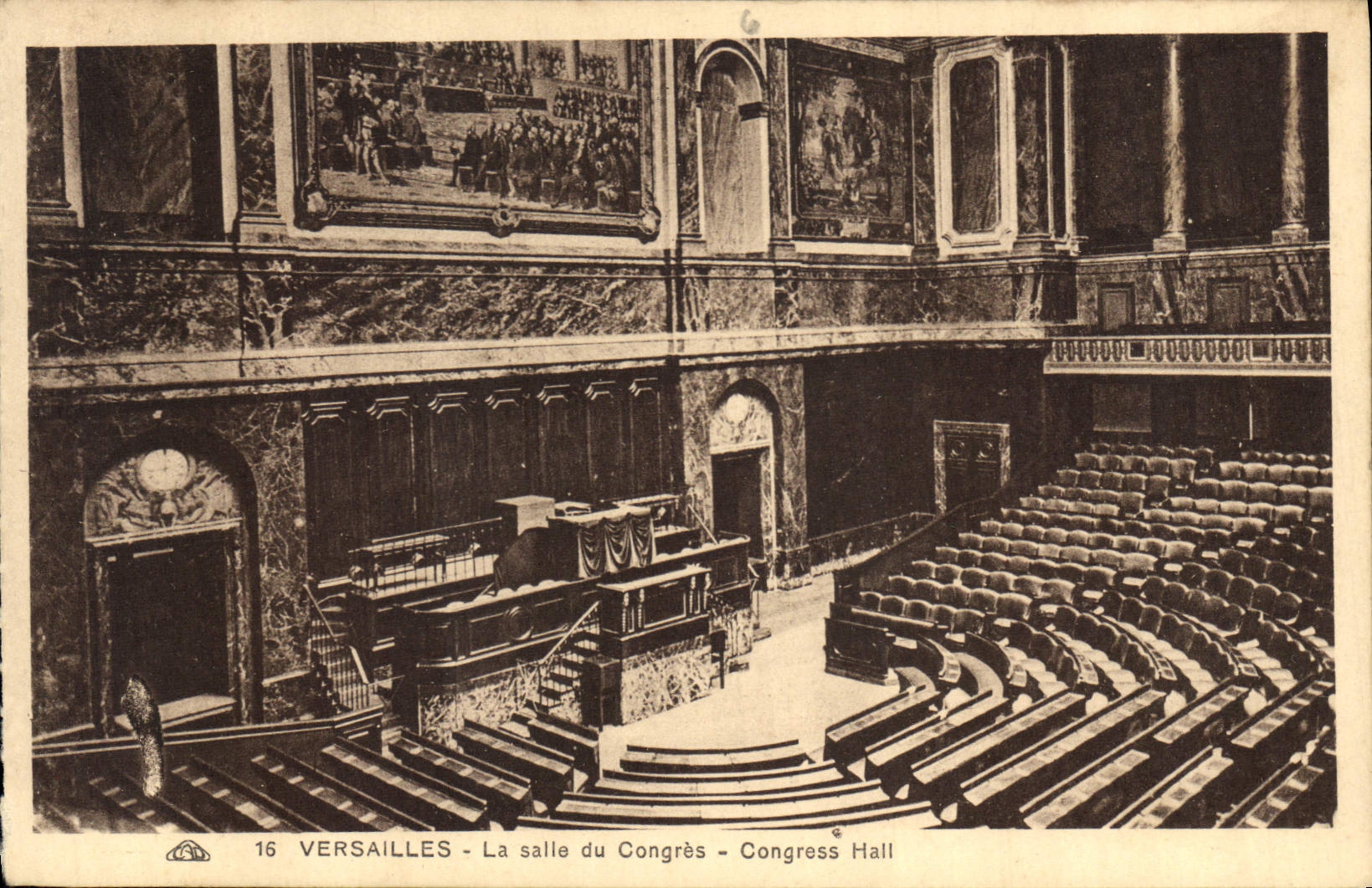 CPA Versailles La Salle du Congres 