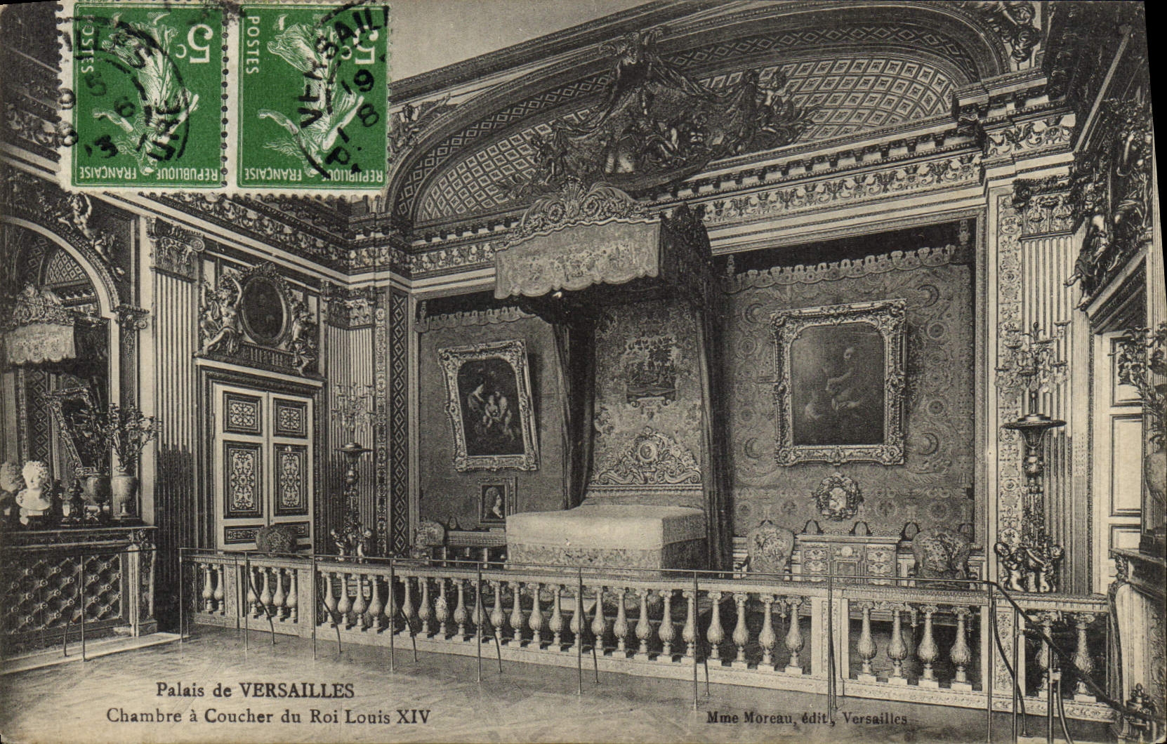 CPA Palais de Versailles Chambre a Coucher du Roi Louis XIV 