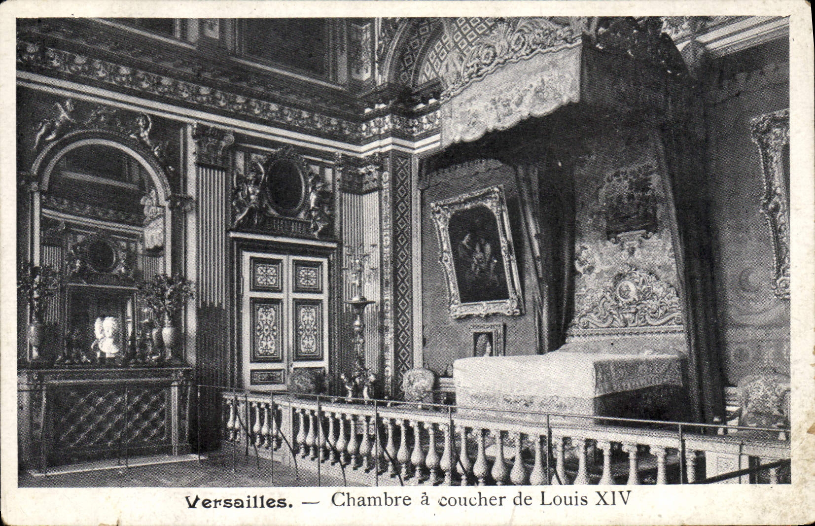 CPA Versailles Chambre a coucher de Louis XIV 