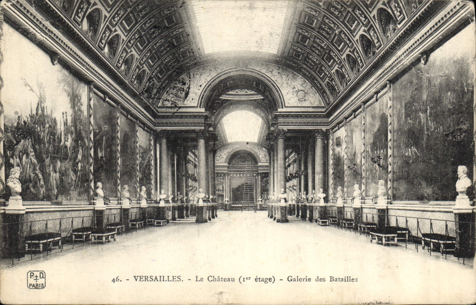CPA Versailles Le Chateau Ier etage Galerie des Batailles 