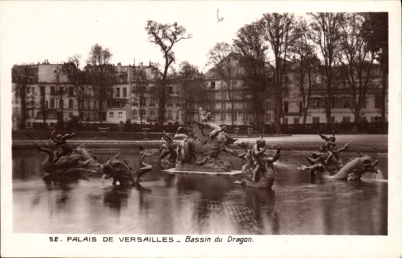CPA Palais de Versailles Bassin du Dragon 