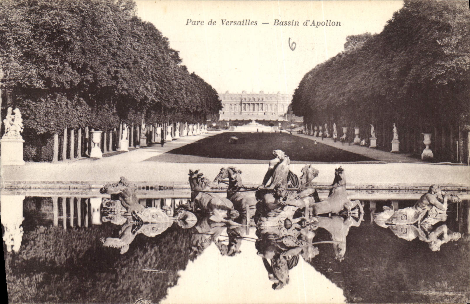 CPA Parc de Versailles Bassin d'Apollon 