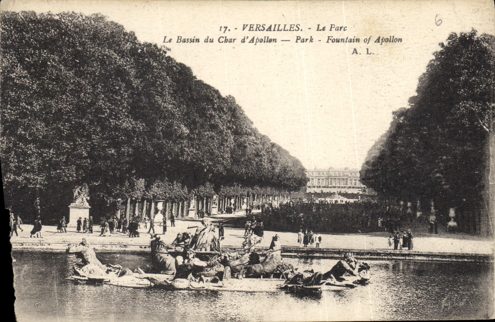 CPA Versailles Le Parc le Bassin du Char d'Apollon 