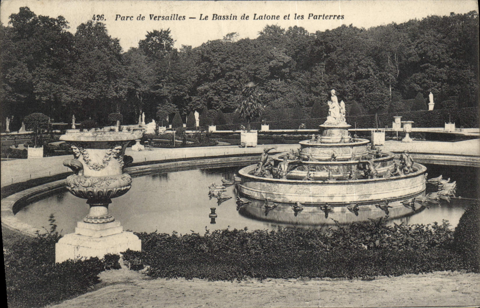 CPA Parc de Versailles le Bassin de Latone et les Parterres 
