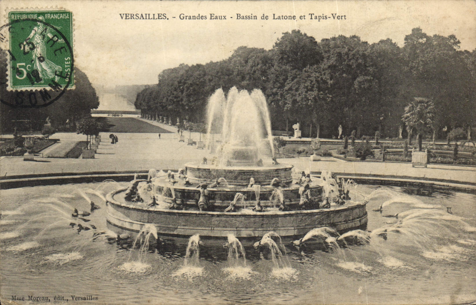 CPA Versailles Grandes Eaux Bassin de Latone et Tapis Vert 